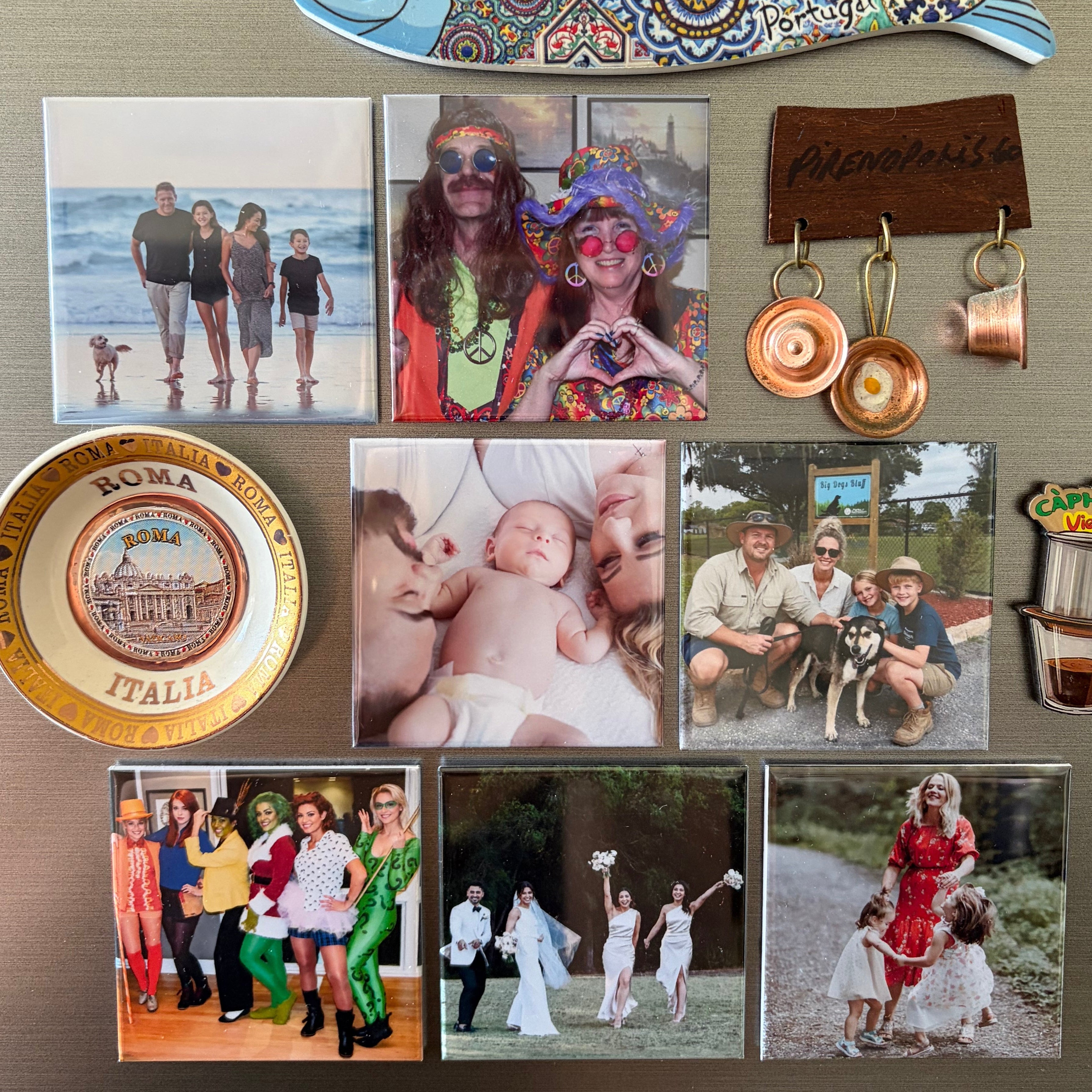 Square Custom Photo Magnets 2.5x2.5" (6.35 x 6.35cm)