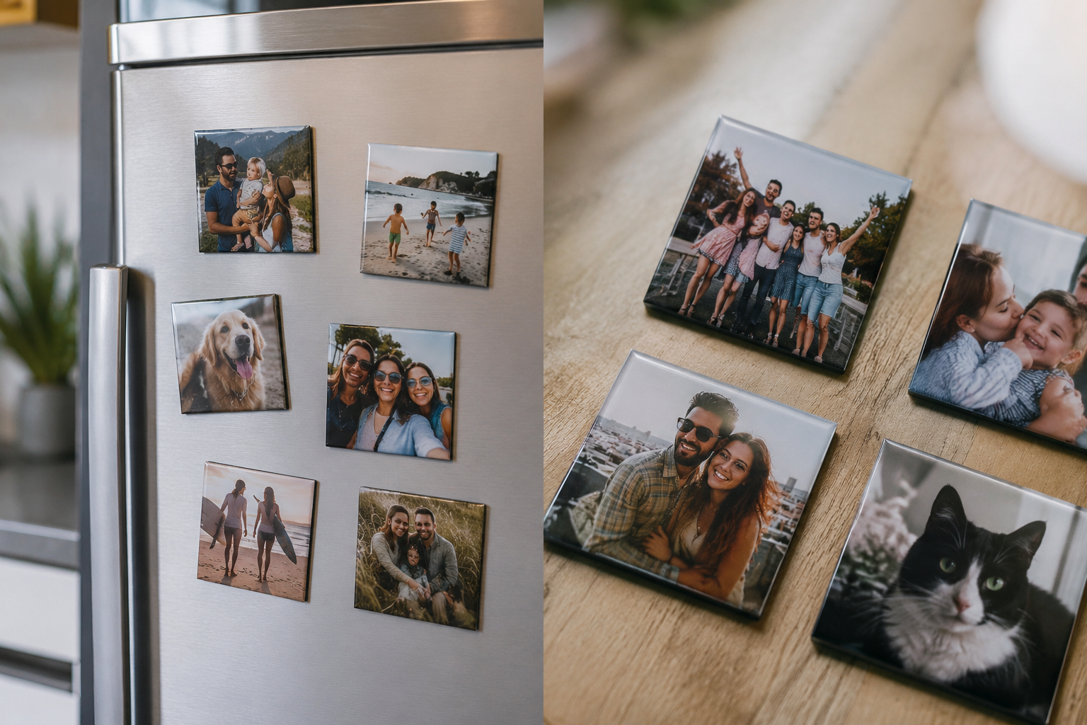 Square Custom Photo Magnets 2.5x2.5" (6.35 x 6.35cm)